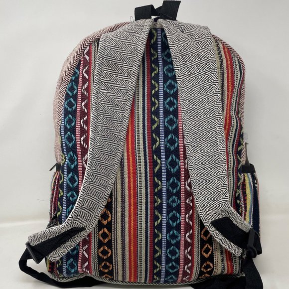 Himalayan All Natural Handmade Pure Hemp Laptop Large Backpack for men or Women main image 4